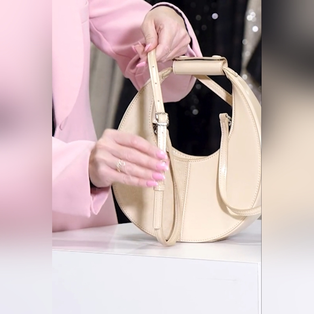 STAUD Mini Moon Split Leather Bag - Picture 11 of 14